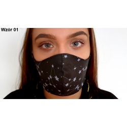 Profilowana bawełniana maseczka rozmiar damski