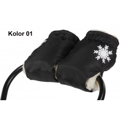 Uniwersalne wełniane mufki na dłonie do wózka i sanek