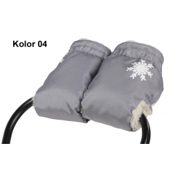 Uniwersalne wełniane mufki na dłonie do wózka i sanek