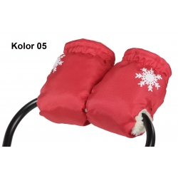 Uniwersalne wełniane mufki na dłonie do wózka i sanek