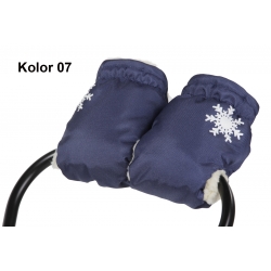 Uniwersalne wełniane mufki na dłonie do wózka i sanek